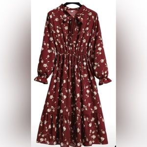 New floral maxi dress. Size L but fits small or medium.